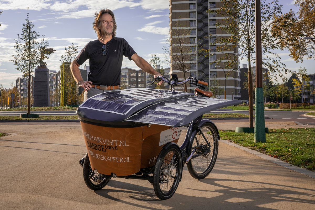 HairVisit Solar Cargo Bike Solfie